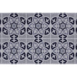 Tapis ext&eacute;rieur antid&eacute;rapant grattant carreau ciment bleu gris 75x45cm