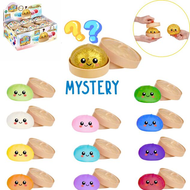 Balle anti-stress dumpling surprise color&eacute;e &Oslash;10cm (12 mod&egrave;les al&eacute;atoires)