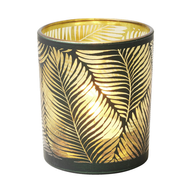 Photophore en verre Ø7xH8cm (3 modèles)