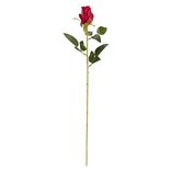 Fleur artificielle rose bouton rouge H63cm
