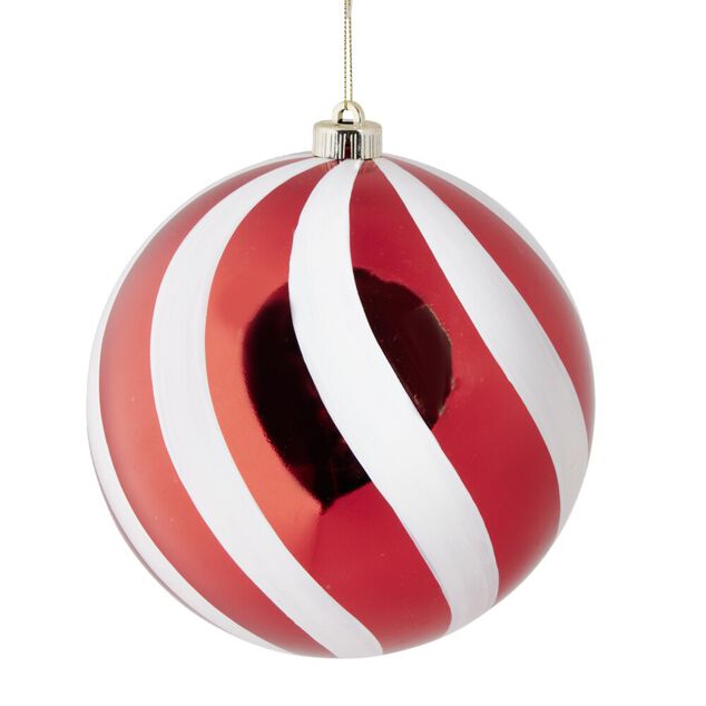 Boule de No&euml;l XL rouge ou dor&eacute; &Oslash;20cm