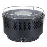 Barbecue de table rond allumage &eacute;lectrique &agrave; piles &Oslash;35xH25cm