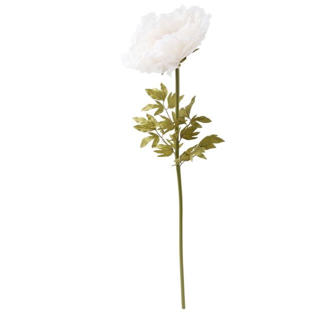 Fleur artificielle pivoine blanche XXL 1 tige &Oslash;58xH170cm