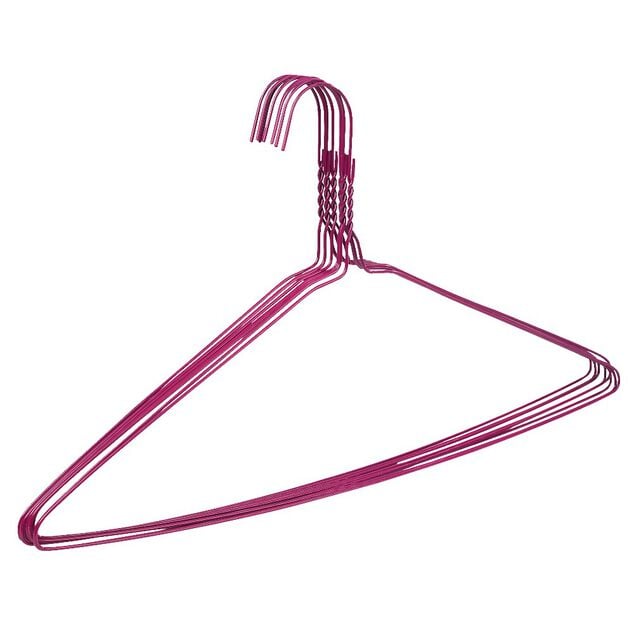 Cintre m&eacute;tallique color&eacute; x8