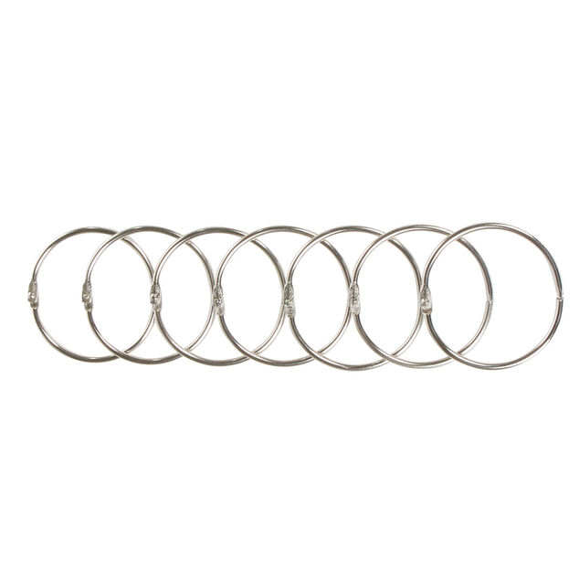 Anneau rideau de douche rond en métal x12