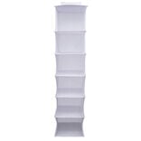 Organisateur de v&ecirc;tements Blanc - 6 niveaux - 30x30xH128 cm