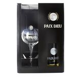 Bière blonde Paix Dieu Triple 10% 1x75cl avec 1 verre à pied sérigraphié