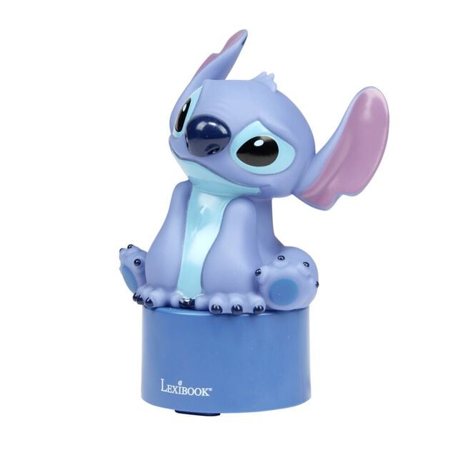 Veilleuse haut-parleur Disney Stitch bluetooth plastique bleu 13x9xH18,5cm