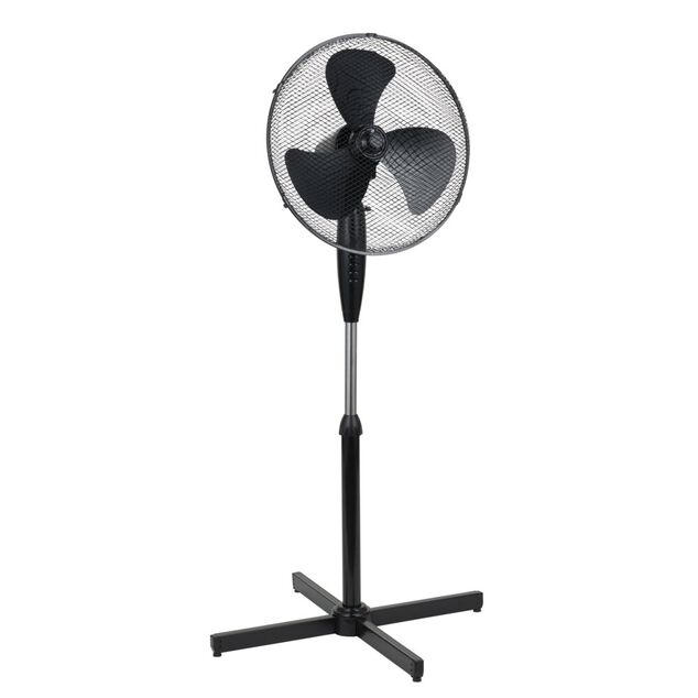 Ventilateur sur pied Homday 3 vitesses 50W &Oslash;60xH120cm (2 mod&egrave;les noir ou blanc)