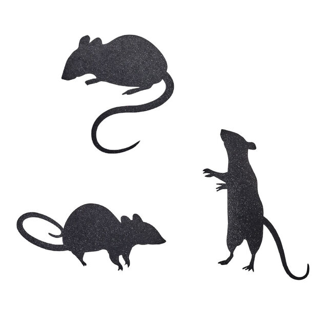 Sticker mural araign&eacute;e ou rat x9
