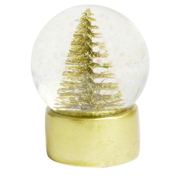 Boule de neige d&eacute;cor sapin de No&euml;l