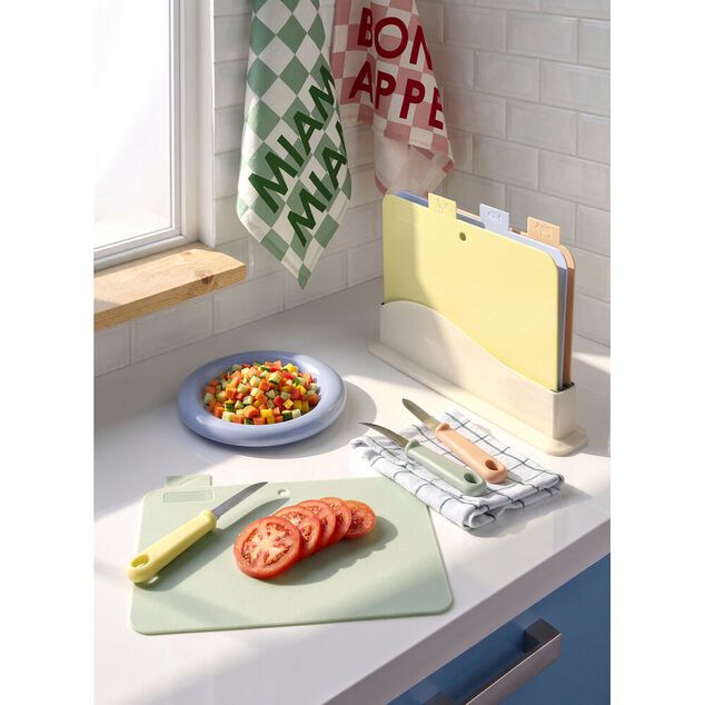 Couteau de cuisine et &eacute;plucheur 3 pi&egrave;ces L20cm