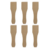 Spatule &agrave; raclette en bois x6