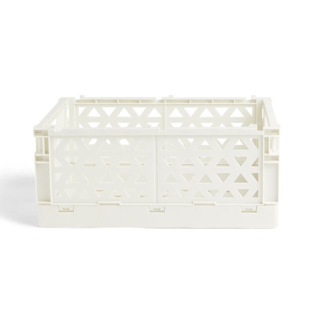 Caisse pliable beige pastel 9,1L- 33x23xH14cm