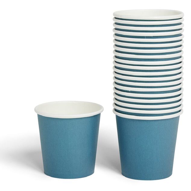 Gobelet en carton 36cl Bleu canard x20