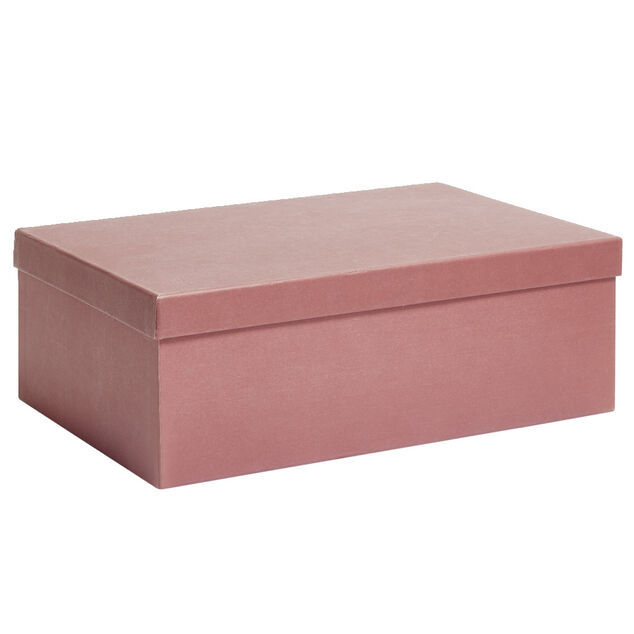 Bo&icirc;te papier  rouge rouille 40x26,5x13cm