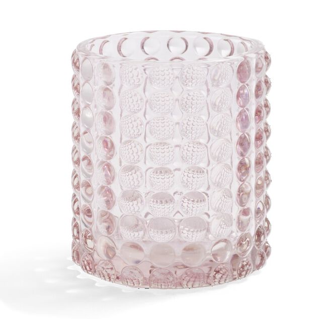 Bougeoir bubble rose clair &Oslash;7,8cm