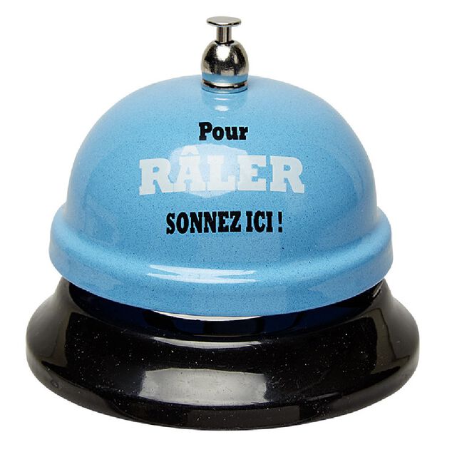 Sonnette de r&eacute;ception avec message humoristique