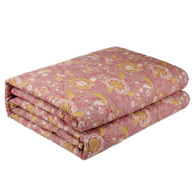 Couette l&eacute;g&egrave;re 2 personnes imprim&eacute;e polyester 220x240cm (2 mod&egrave;les)
