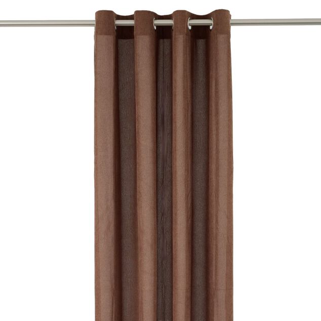 Rideau &agrave; oeillets c&ocirc;tel&eacute; polyester uni 140x240cm (3 mod&egrave;les)