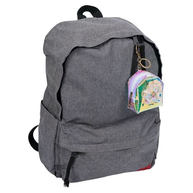 Porte-cl&eacute; mini sac plastique holographique - 3 mod&egrave;les