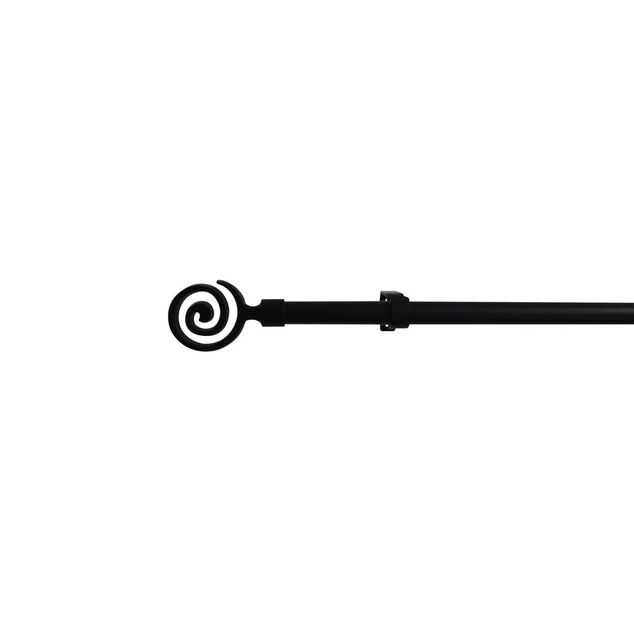 Kit Tringle Extensible 167-305 cm embouts spirale noir