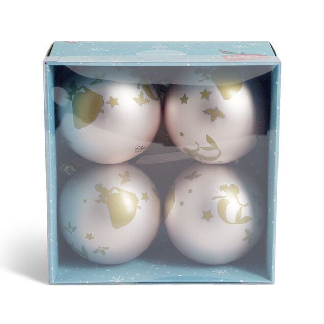 Boule de Noël Disney Bambi rose Ø8cm x4