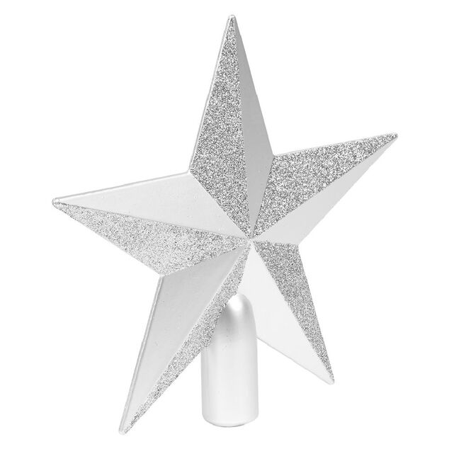 Cimier tête de sapin Noël étoile pailletée