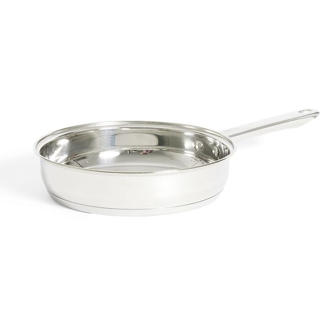 Po&ecirc;le tous feux dont induction inox gris &Oslash;24cm