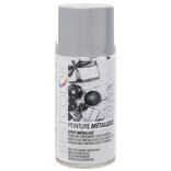 Peinture a&eacute;rosol effet m&eacute;tal Argent m&eacute;tallis&eacute; 300 ml