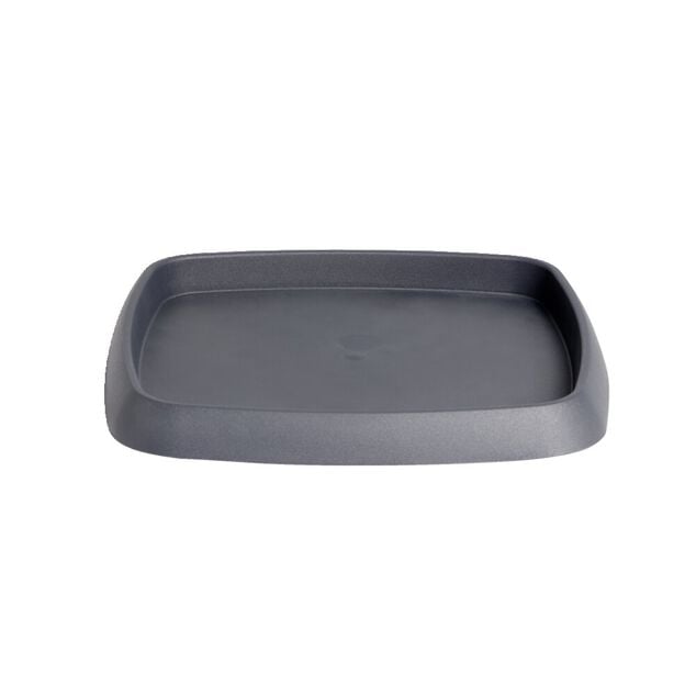 Soucoupe carr&eacute;e pour pot Chorus 15,2 L anthracite