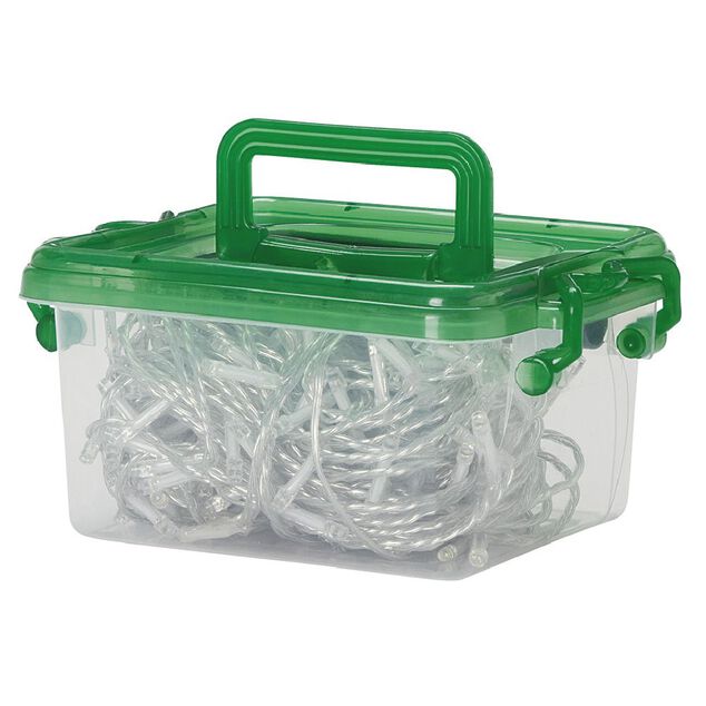 Guirlande électrique solaire 200 LED 19,9m d'éclairage multicolore