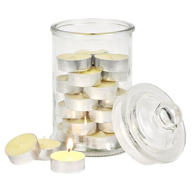 Bonbonni&egrave;re avec 24 bougies chauffe-plat