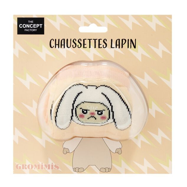 Chaussettes motif Gromimis Lapin tige haute Taille unique