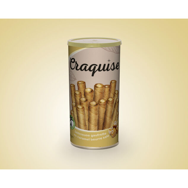 Gaufrette caramel beurre salé Craquise sans huile de palme 135gr