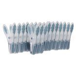 Pince &agrave; linge bleu blanc x20