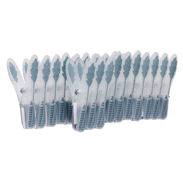 Pince &agrave; linge bleu blanc x20