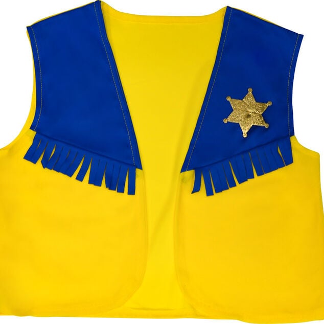 Deguiz'box enfant Cow Girl multicolore avec jupe motif vache 7/10 ans