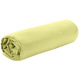 Drap housse 90x200cm 1 personne jaune