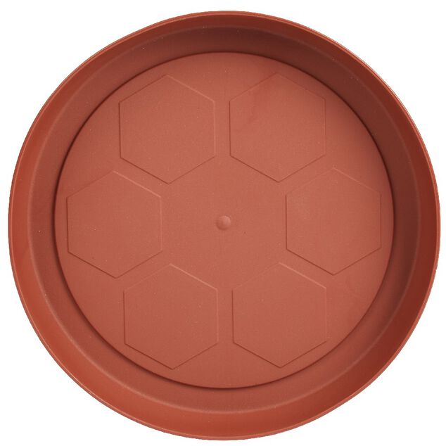 Soucoupe plastique pour pot rond 10 L rouge