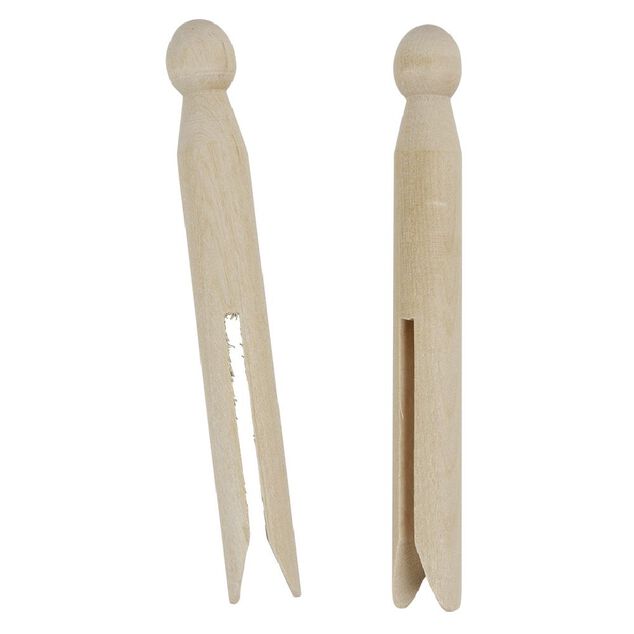 Pince &agrave; linge en bois vintage x16