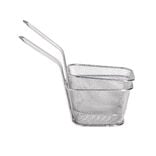 Lot de 2 paniers à frites inox argenté 19,5x17,5x8,5cm