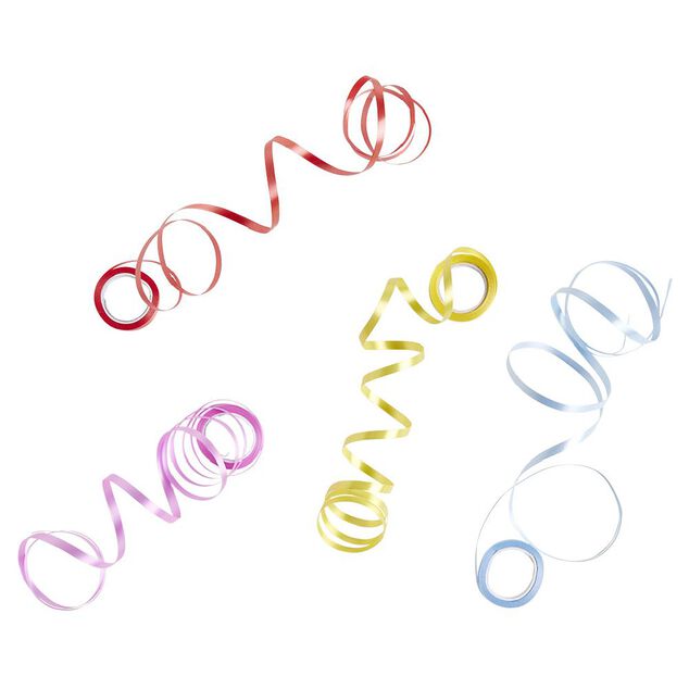 Ruban d&eacute;coratif color&eacute; x4 - 0,5x500cm