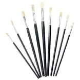 Pinceau pointe plate x9