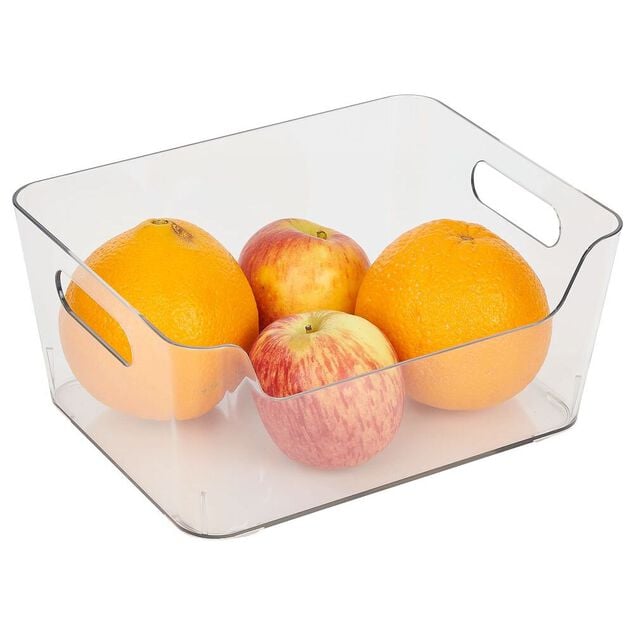 Bac rangement frigo 3,5L plastique transparent 22,4x17,3xH10cm