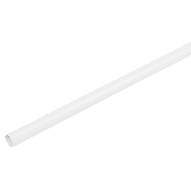 Tringle &agrave; rideau m&eacute;tal blanc &Oslash;2xL200cm