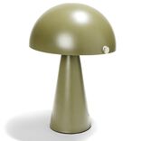 Lampe &agrave; poser forme champignon en fer H34cm vert fonc&eacute;