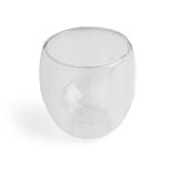 Tasse double paroi verre transparent x2 250ml