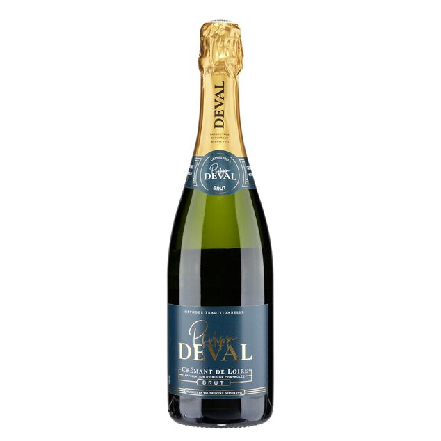 Vin pétillant crémant de Loire Philippe Deval blanc brut 12% 75cl