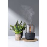 Diffuseur d'huile essentiel ampoule cuivre socle noir &Oslash;10xH15cm